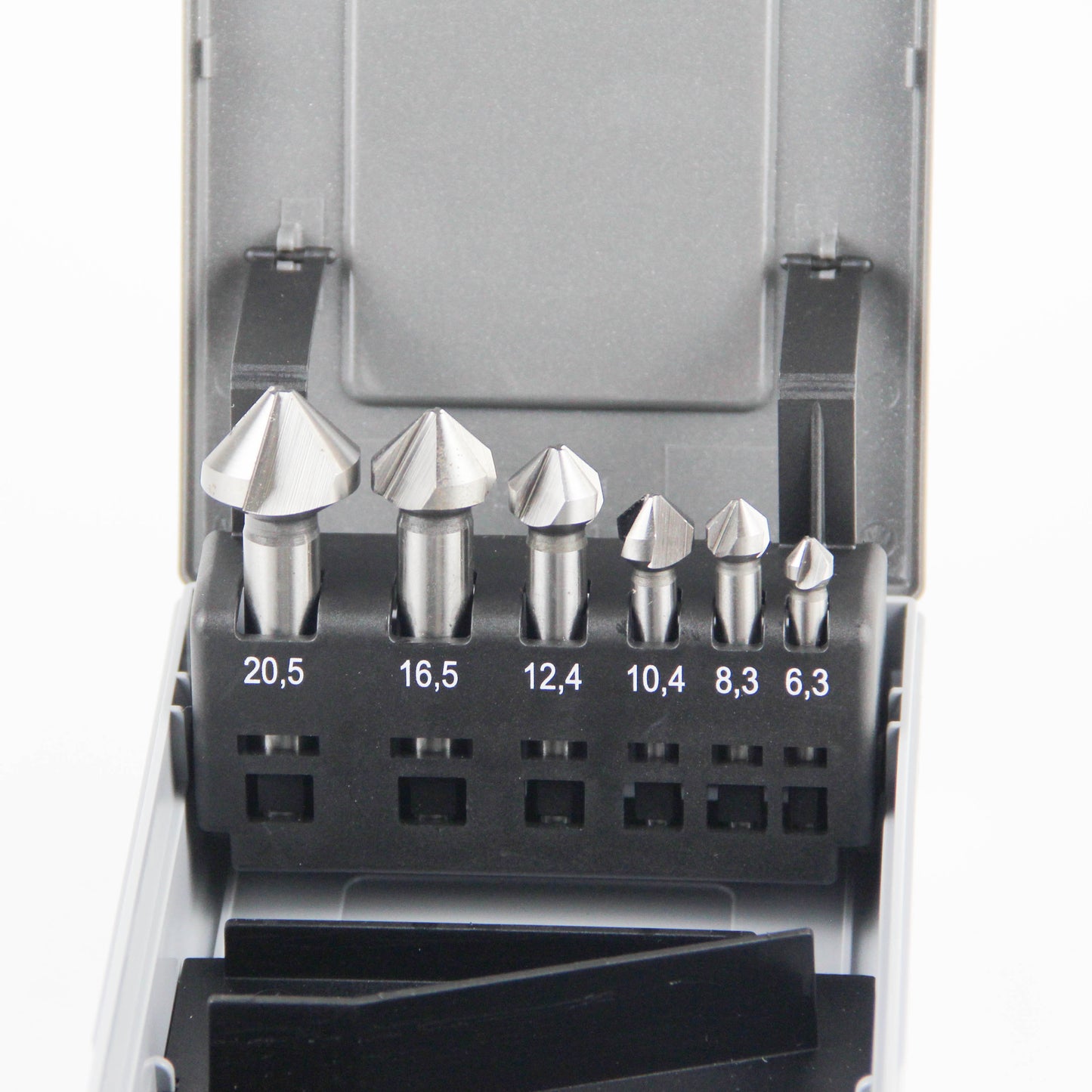 6-piece chamfer/deburring tool set | Carbide tip | For metal/wood/plastic/PVC pipe