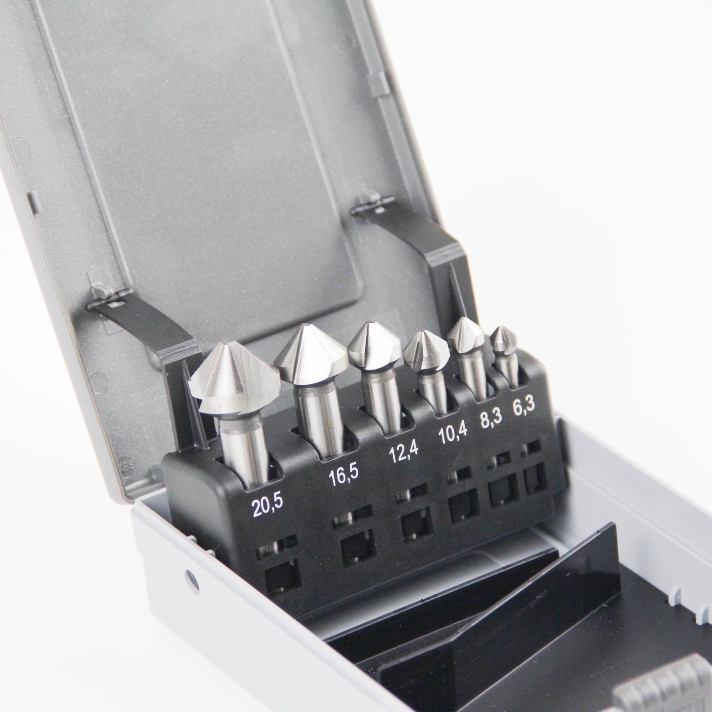 6-piece chamfer/deburring tool set | Carbide tip | For metal/wood/plastic/PVC pipe
