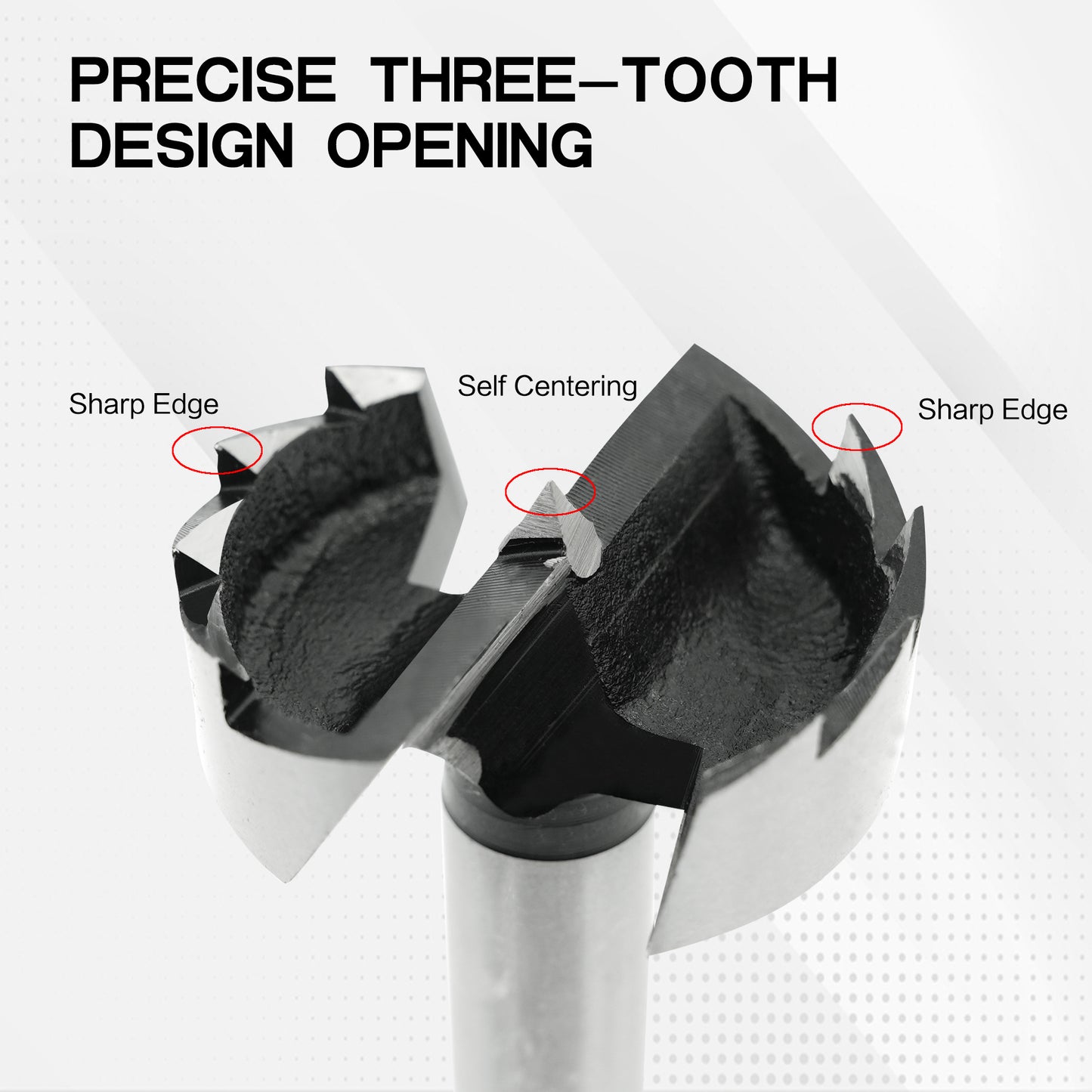 Industrial grade woodworking flat-winged armor 8-piece English full size (1/4"-1-3/8")
