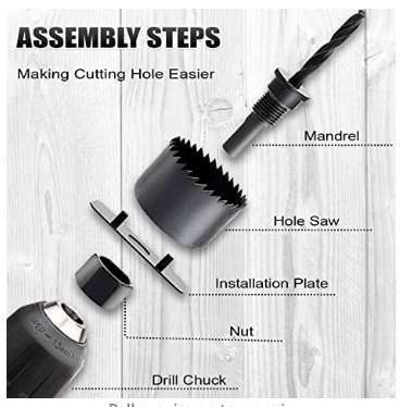16PC carbon steel hole opener for drilling metal and wood easily