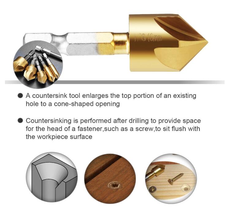 6PC Chamfering Tool Set | Carbide Deburring Tool For Plumbers/Technicians