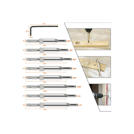 Premium Self-Centering Drill Bit Set – Perfect for Precision Woodworking