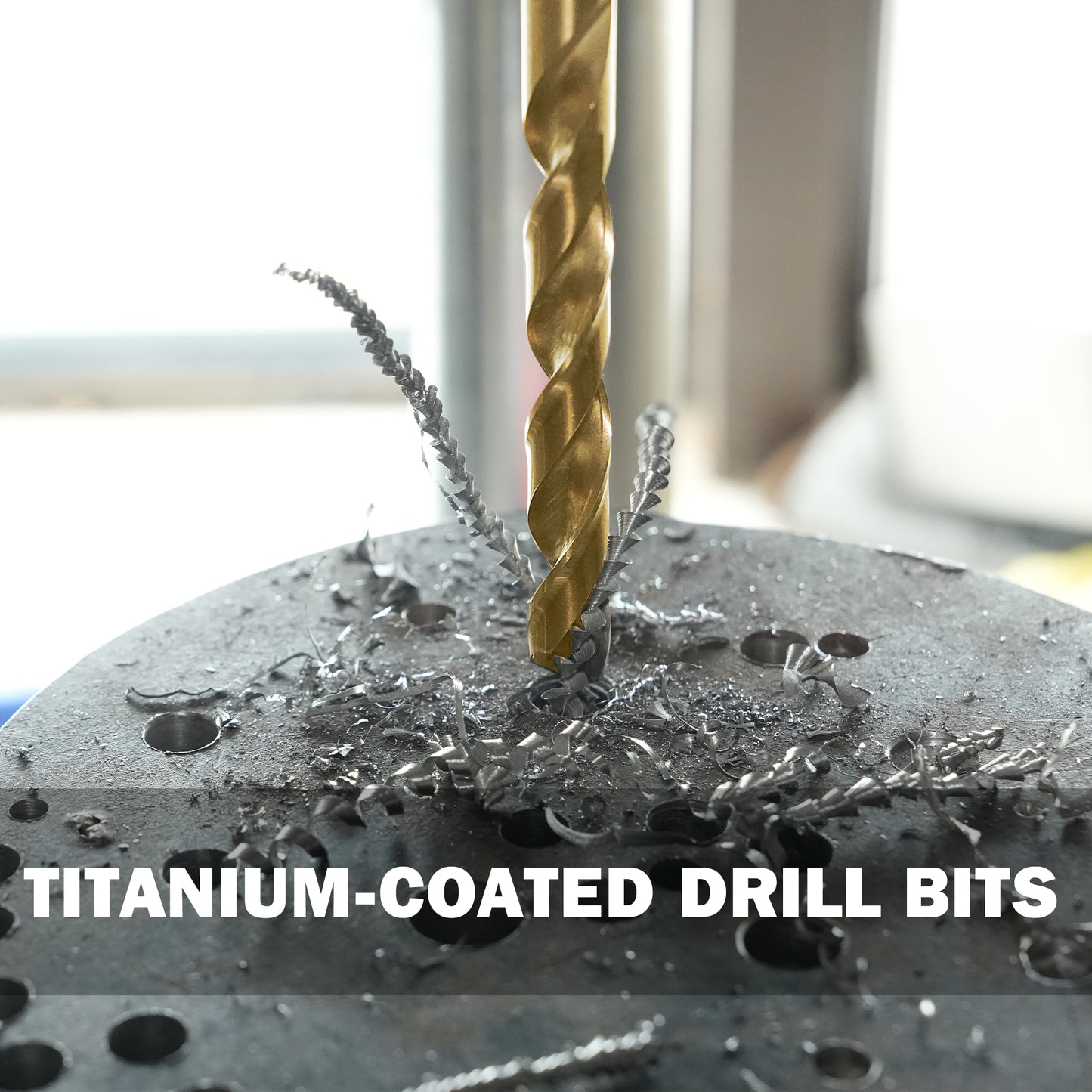 99pcs 135° double back angle, clean edge titanium drill bits
