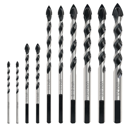 10pcs multi-function glass drill Carbon steel glass drill bit precision drilling, smooth edge like polishing