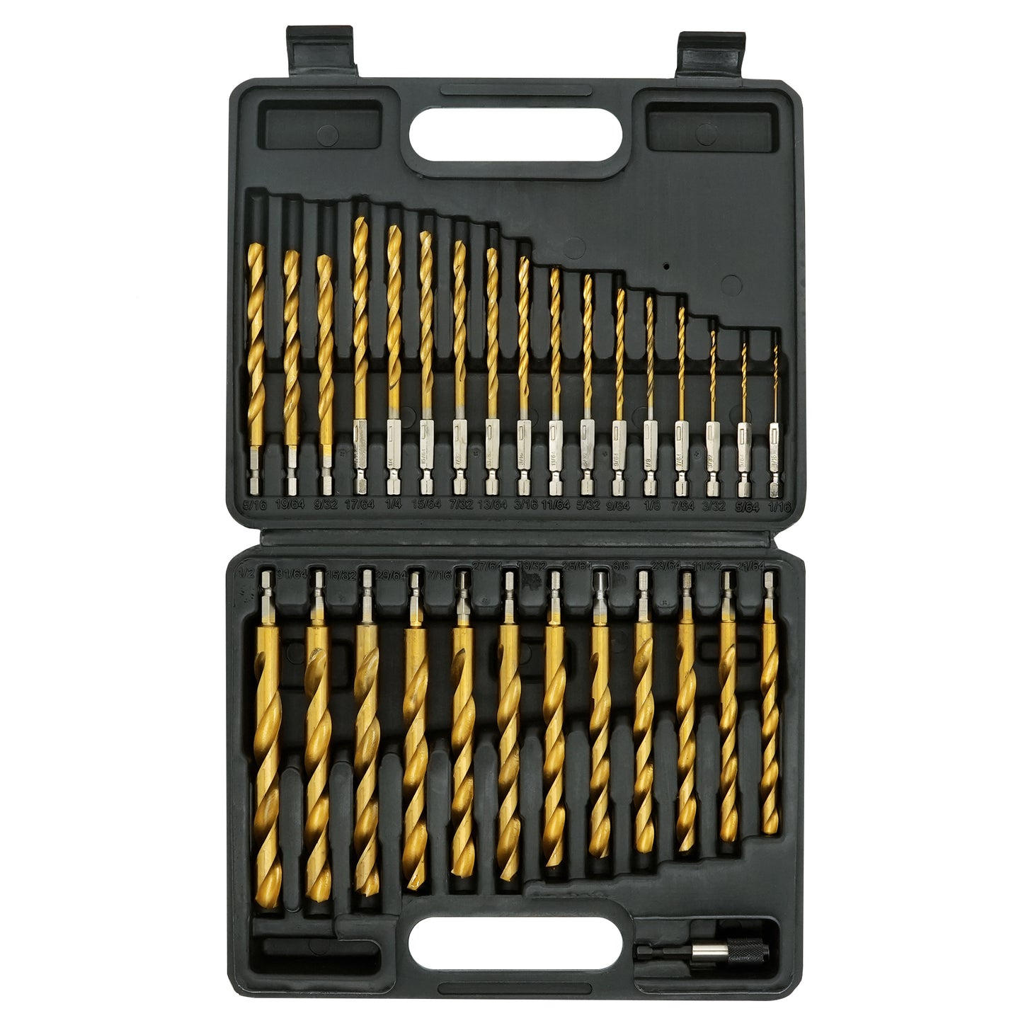 Hexagonal handle 30pcs 4241 clean edge titanium drill 135 degree double back angle