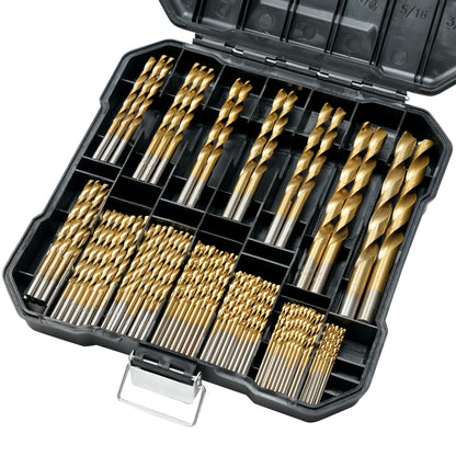99pcs 135° double back angle, clean edge titanium drill bits