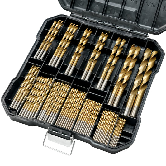 99pcs 135° double back angle, clean edge titanium drill bits