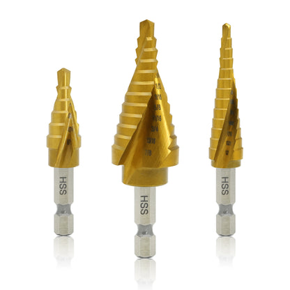 Titanium plated hexagonal handle, 1/8-1/2; 3/16-1/2, 3/16-7/8