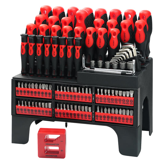 23 types of screwdrivers + iron-made barb screws + 76 precision critique boxes (60 critiques + 8 electric critiques + 2-shaped + 6 sleeves + 2 internal hexagons) + porcelain all-powerful repair tool box