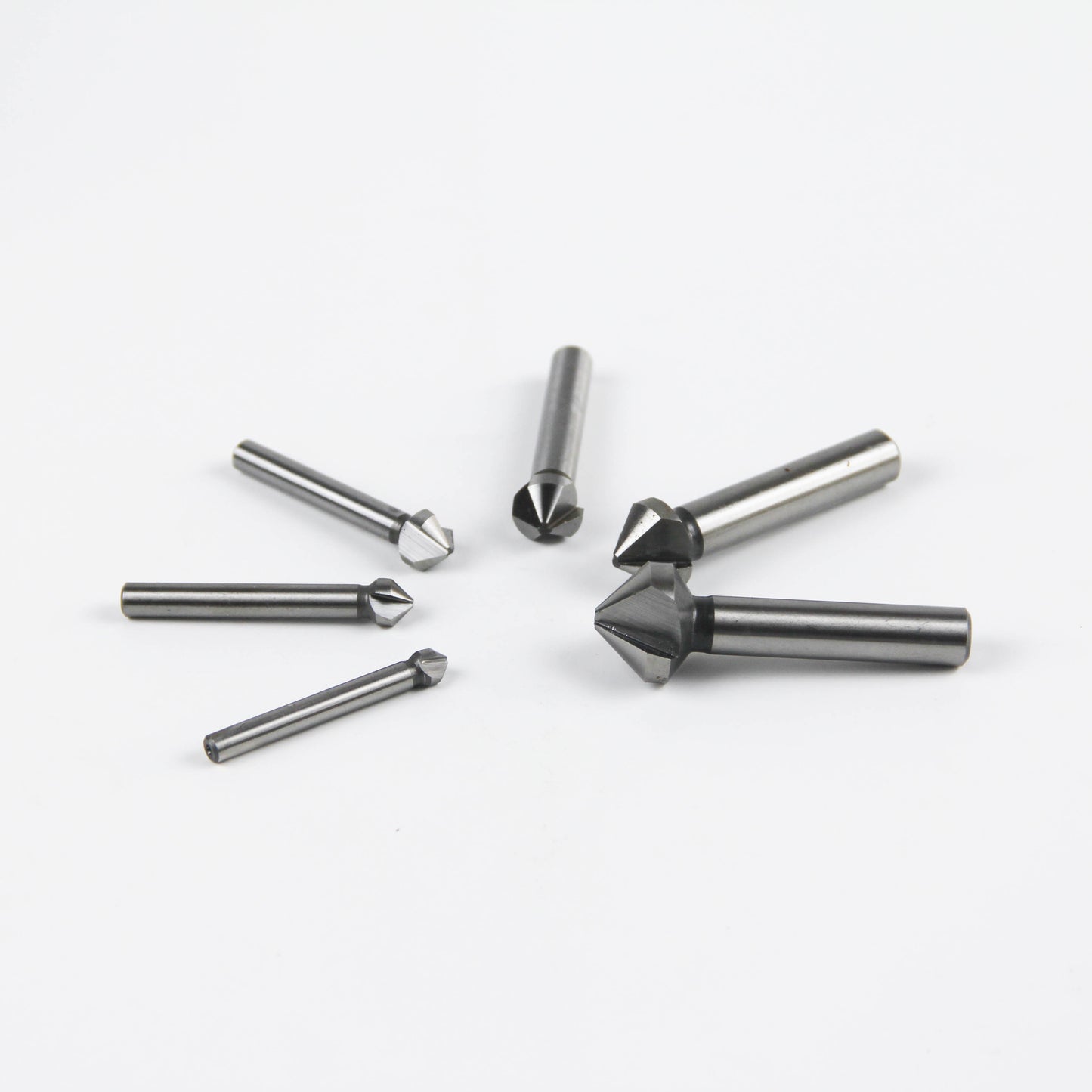 6-piece chamfer/deburring tool set | Carbide tip | For metal/wood/plastic/PVC pipe