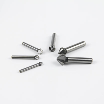6-piece chamfer/deburring tool set | Carbide tip | For metal/wood/plastic/PVC pipe