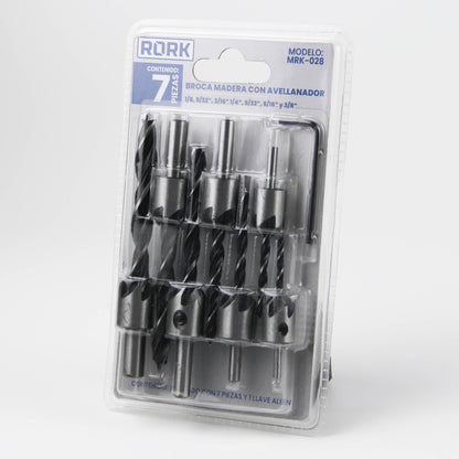 7-piece set twist drill bits for metal/wood/plastic/PVC pipes