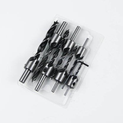 7-piece set twist drill bits for metal/wood/plastic/PVC pipes