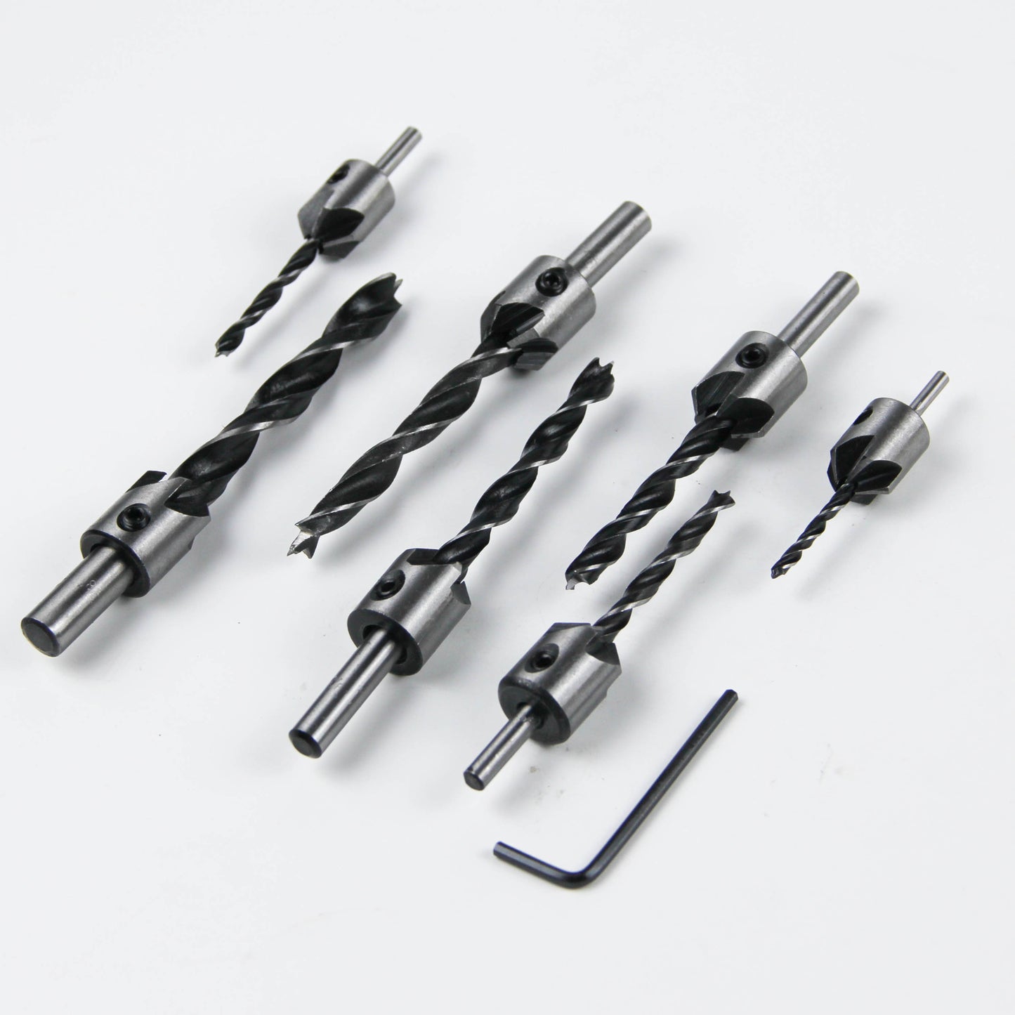 7-piece set twist drill bits for metal/wood/plastic/PVC pipes