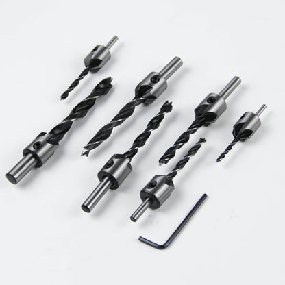 7-piece set twist drill bits for metal/wood/plastic/PVC pipes
