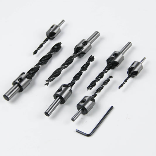 7-piece set twist drill bits for metal/wood/plastic/PVC pipes