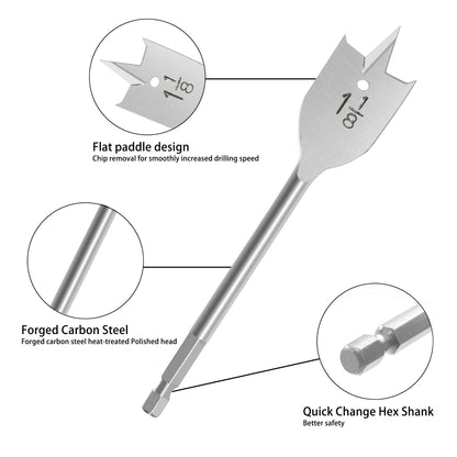 High-speed steel flat iron head, hole opening tool, multiple types available for selection