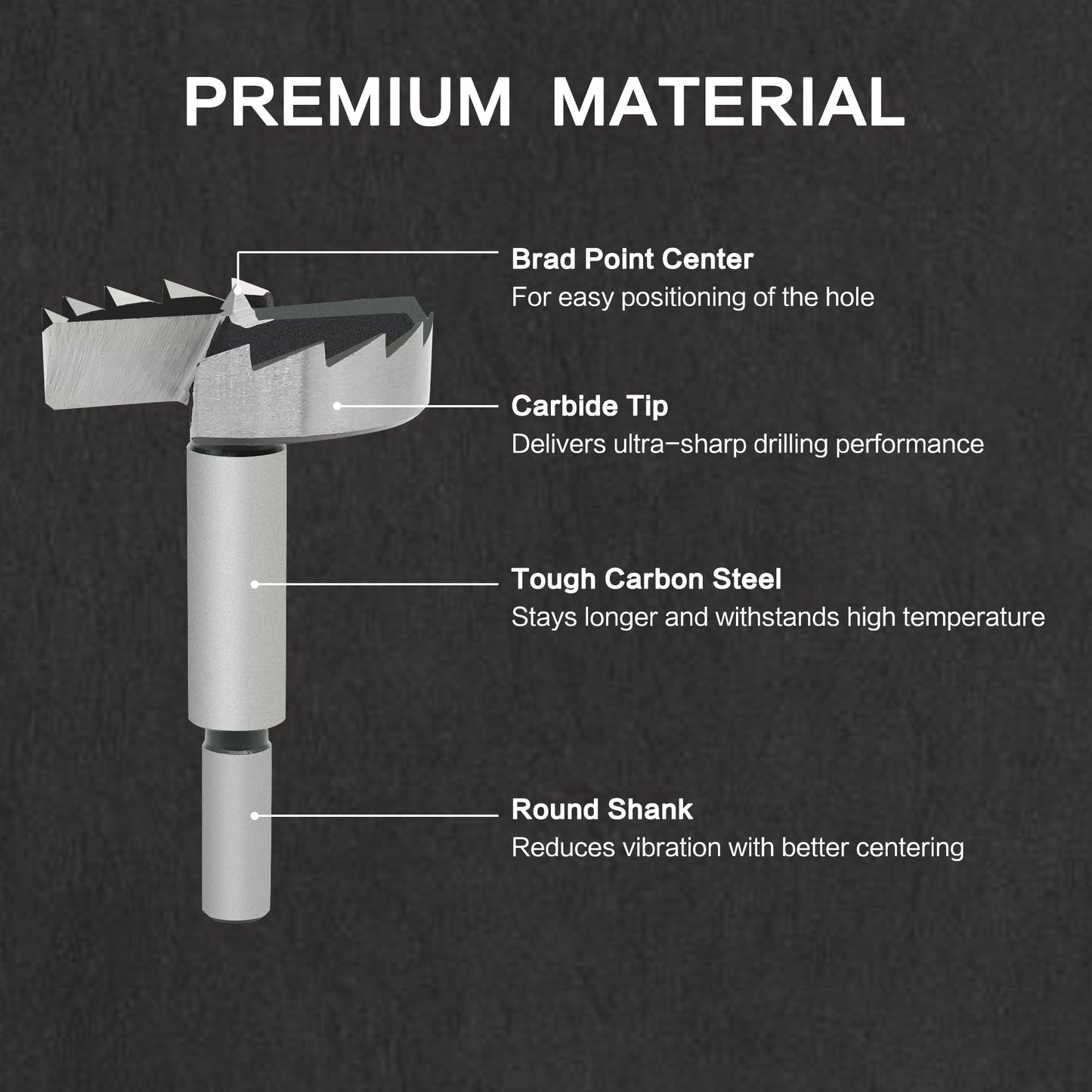 16Pcs round handle flat-winged cylindrical mantle