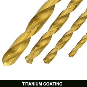 13pc Hexagonal Shank 4241 Clear Edge Titanium Drill 135 Degree Double Back Angle