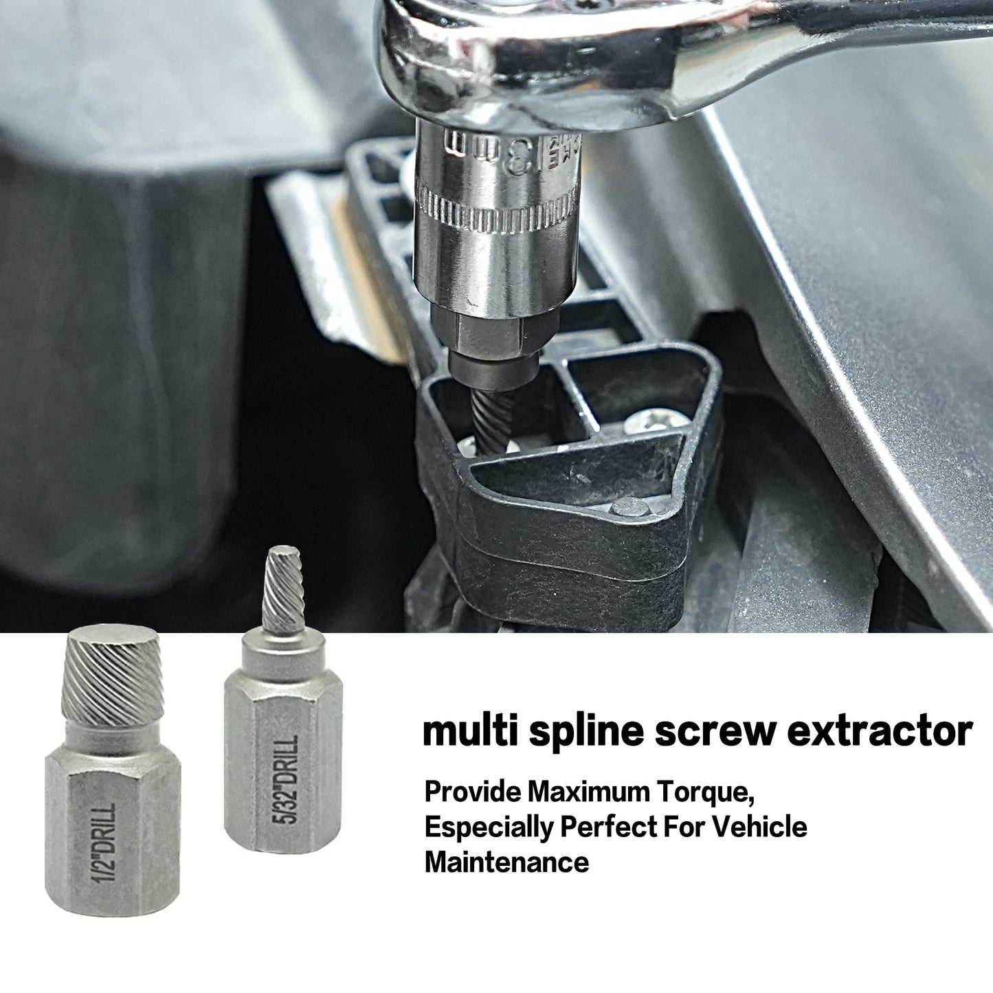 35-Piece Helical Screw Puller Bolt Puller Kit, Easy Removal Kit with Left Hand Drill Bit Multi-spline Puller for Stripping Damaged