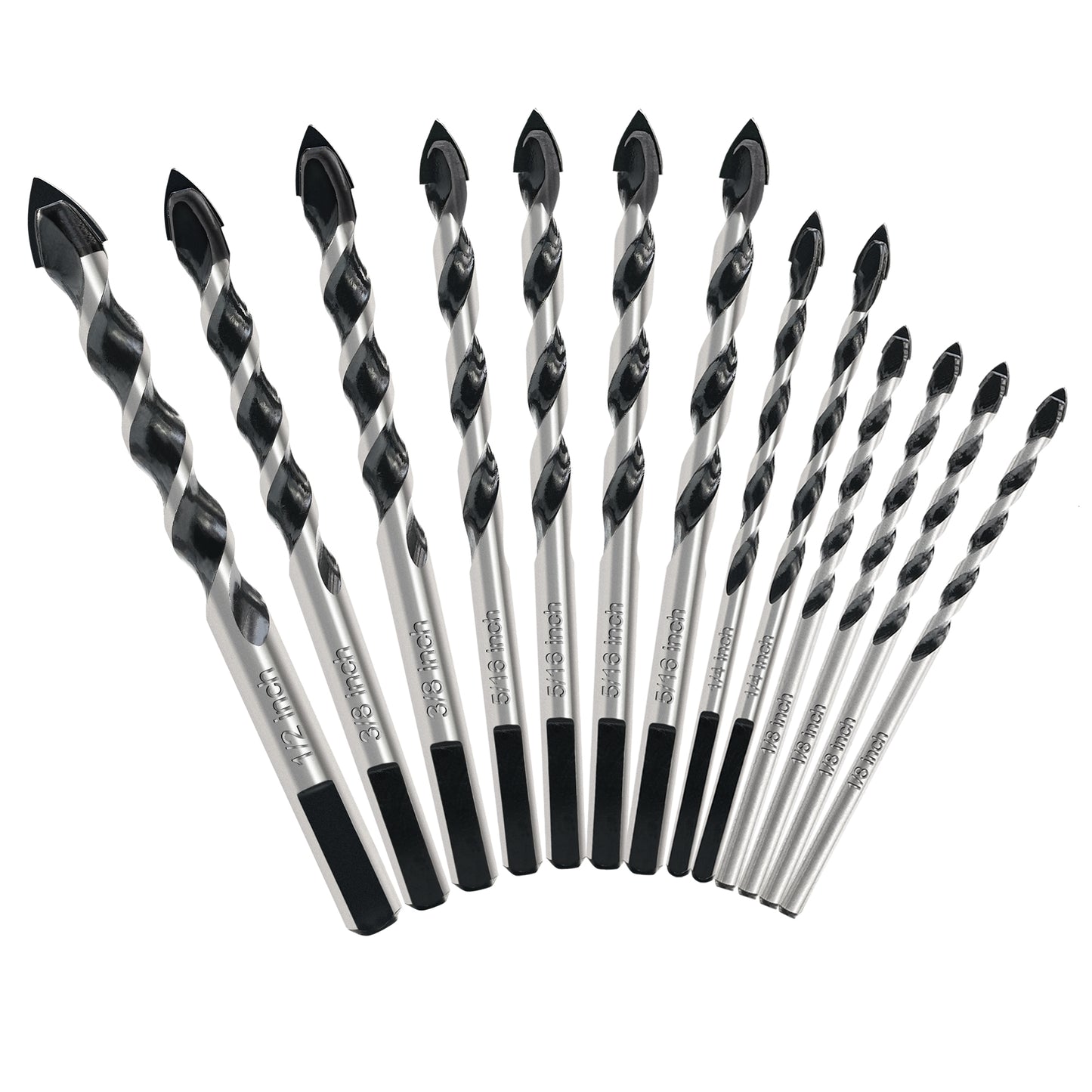 10pcs multi-function glass drill Carbon steel glass drill bit precision drilling, smooth edge like polishing
