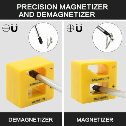 43pcs Magnetic Screwdriver Set, Including Slotted, Phillips, Hexagonal, Pozidriv, Magnetizer