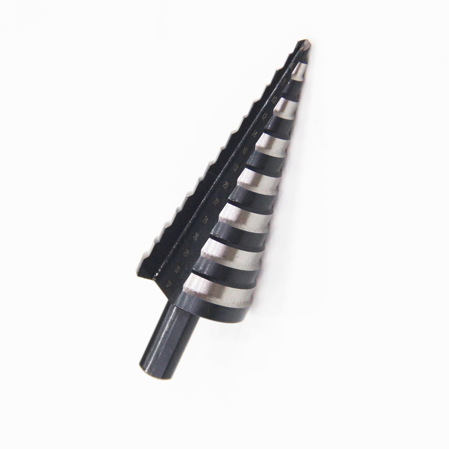 3-piece straight groove black and white step drill set