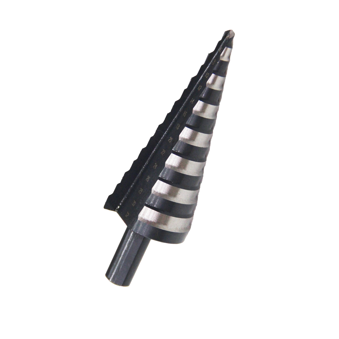 3-piece straight groove black and white step drill set